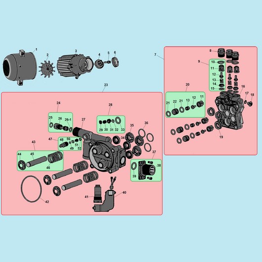 Помпа мойки Champion HP6140
